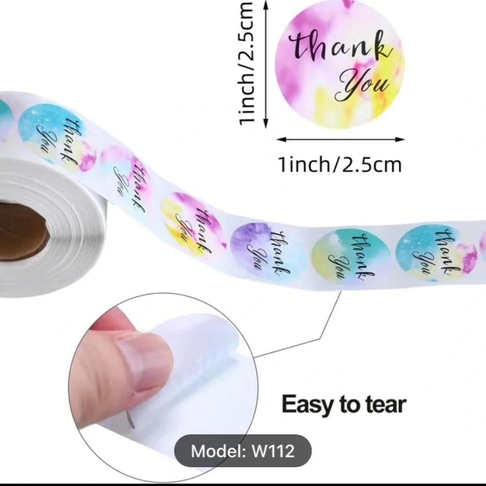 1 roll/500pcs thank you for supporting my small business stickers‎